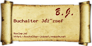 Buchalter József névjegykártya
