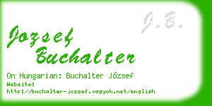 jozsef buchalter business card